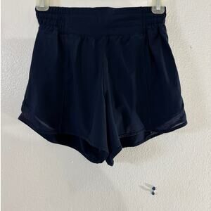Lululemon logo Lululemon Navy Blue Athletic Shorts Solid Lightweight Size 4